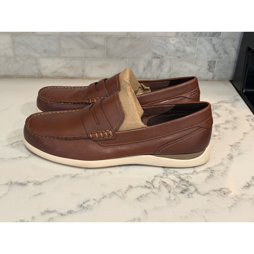 Cole Haan Mens Grand 360 Brown Leather Penny Loafers C34241 Slip On Shoes